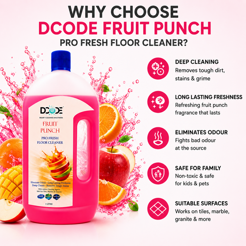 DCODE Fruit Punch Pro Fresh Floor Cleaner — 1 Litre